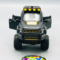 1:24 Diecast Ford Raptor Off-Road Pickup Truck