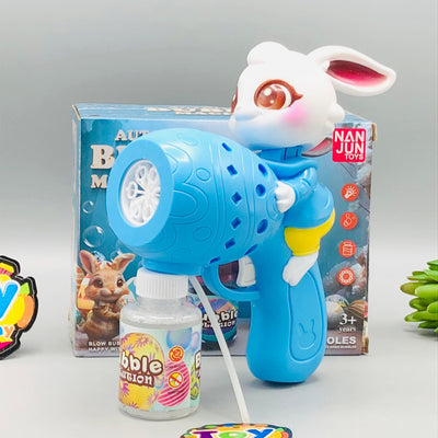 Cute Rabbit Themed Colorful Bubble Gun