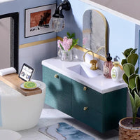 DIY Miniature Modern Luxury Home With LED Lights