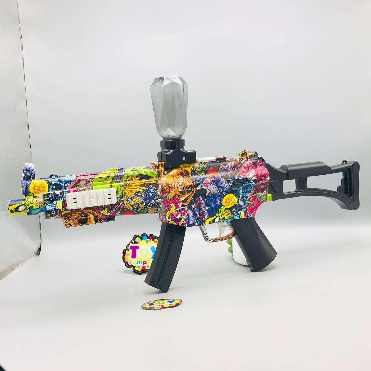 Rechargeable MP5 Gel Blaster Gun With Colorful Light Silencer