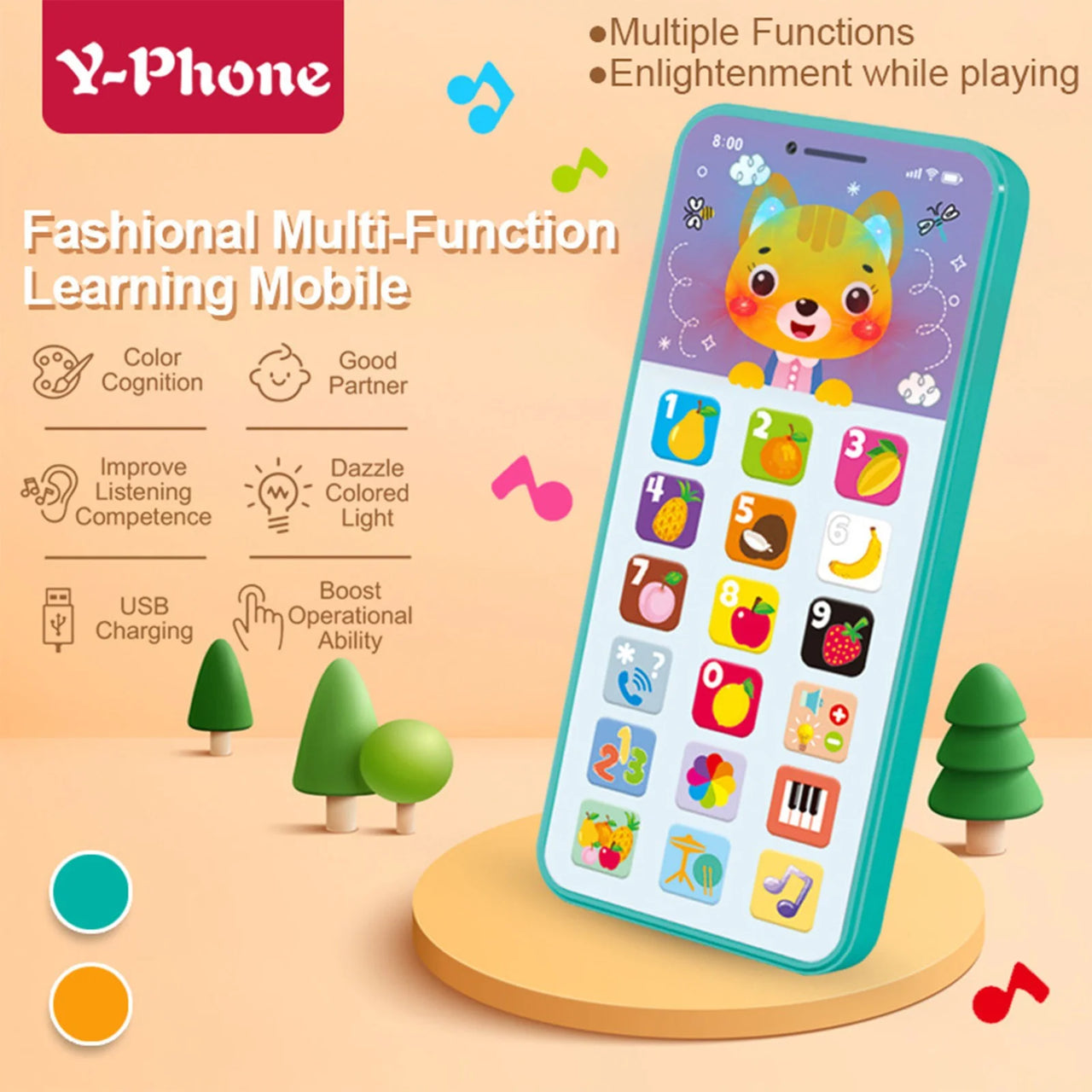 Rechargeable Kids Musical Y-Phone