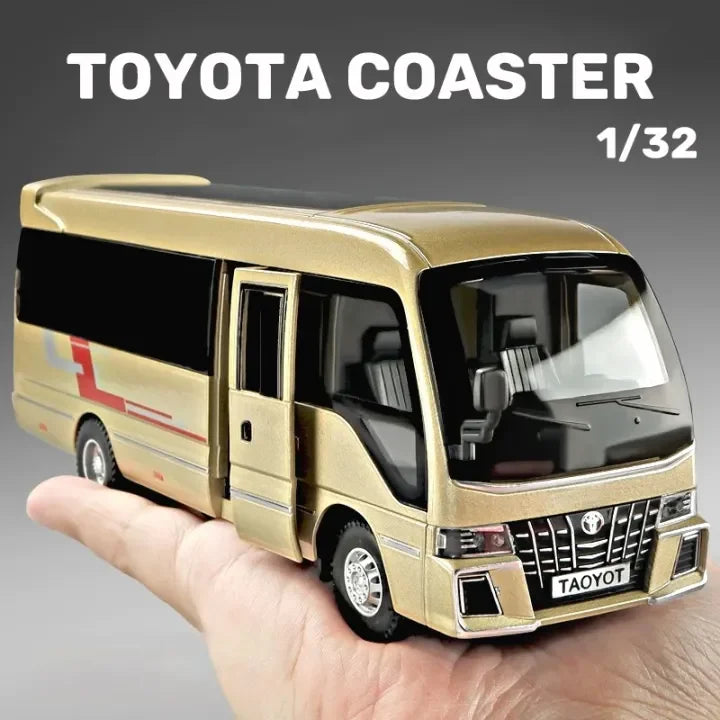 1:32 Diecast Toyota Coaster Bus Model