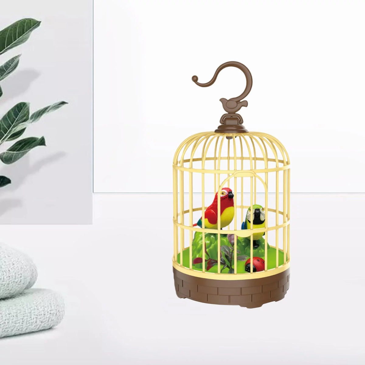 Electric Beautiful Parrot Cage With Chirping Music