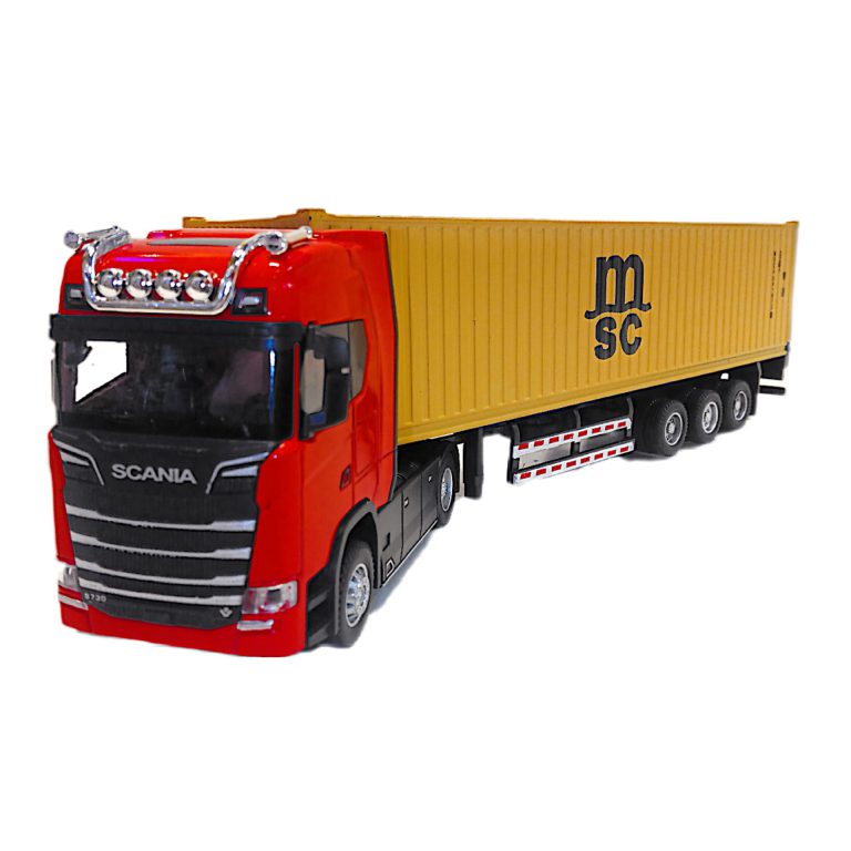 1:36 Diecast Metal Scania Transport Container Truck
