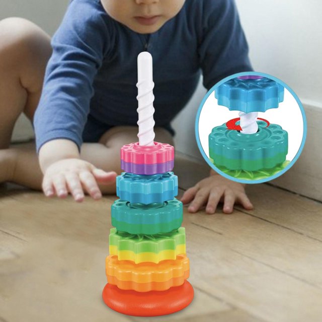 Montessori Rainbow Stacking Tower