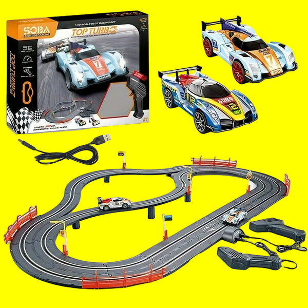1:43 300cm DIY Top Turbo Car Racing Track Set