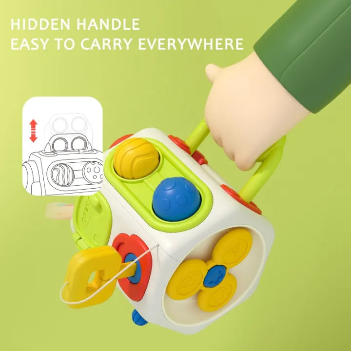 Multi-functional Montessori Busy Cube Toy