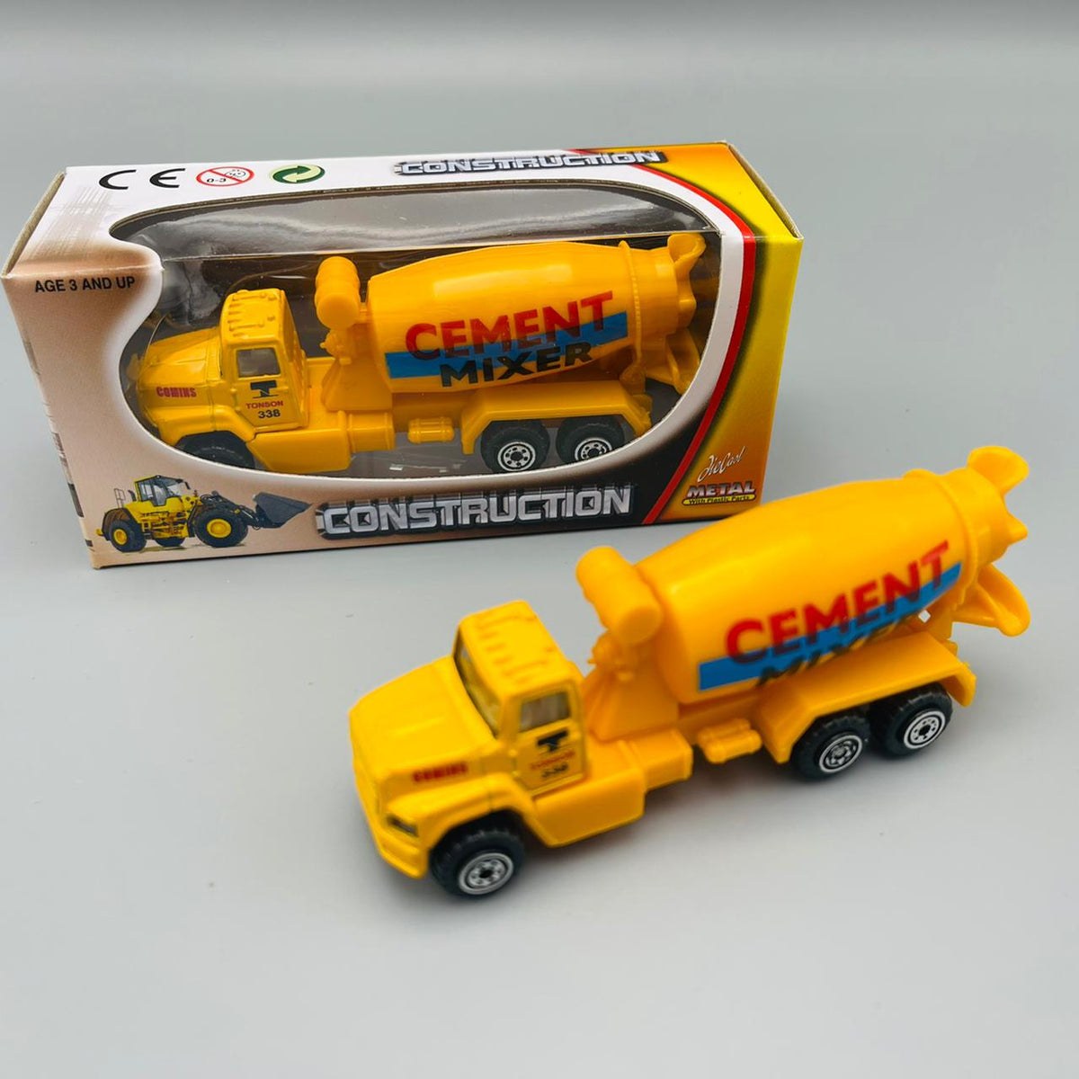 Diecast Metal Construction Trucks - Set of 10