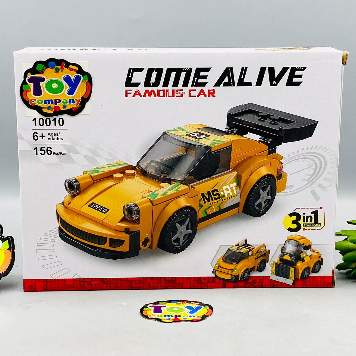 DIY 3in1 Porsche Famous Car Lego Bricks Set - 156Pcs