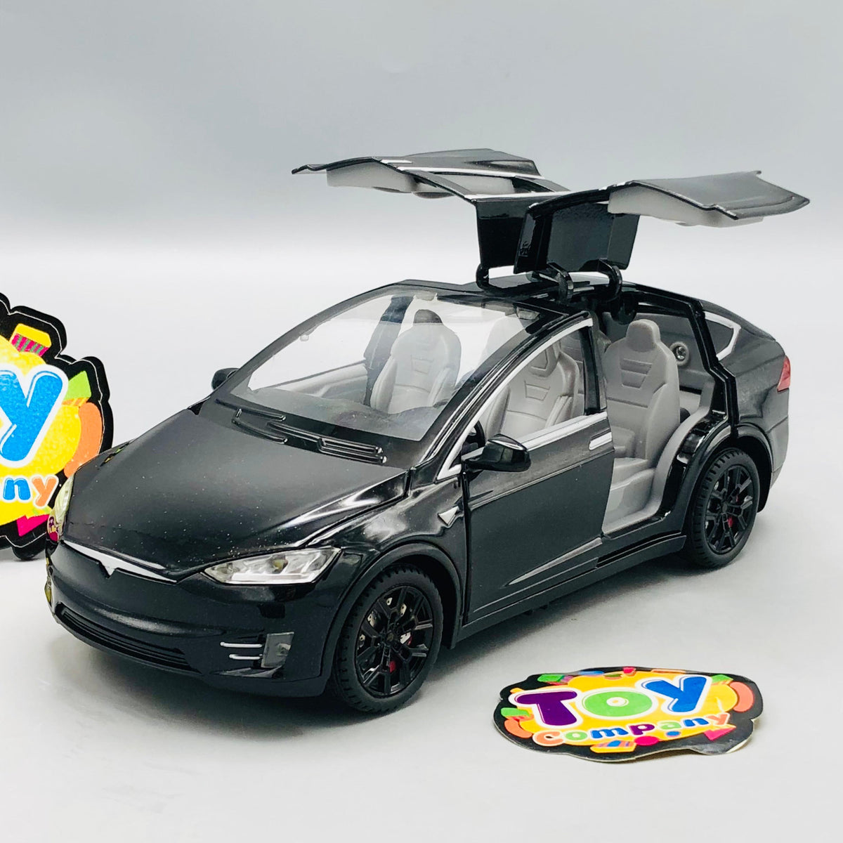 1:22 RC Diecast Tesla X Model Car With Smoke