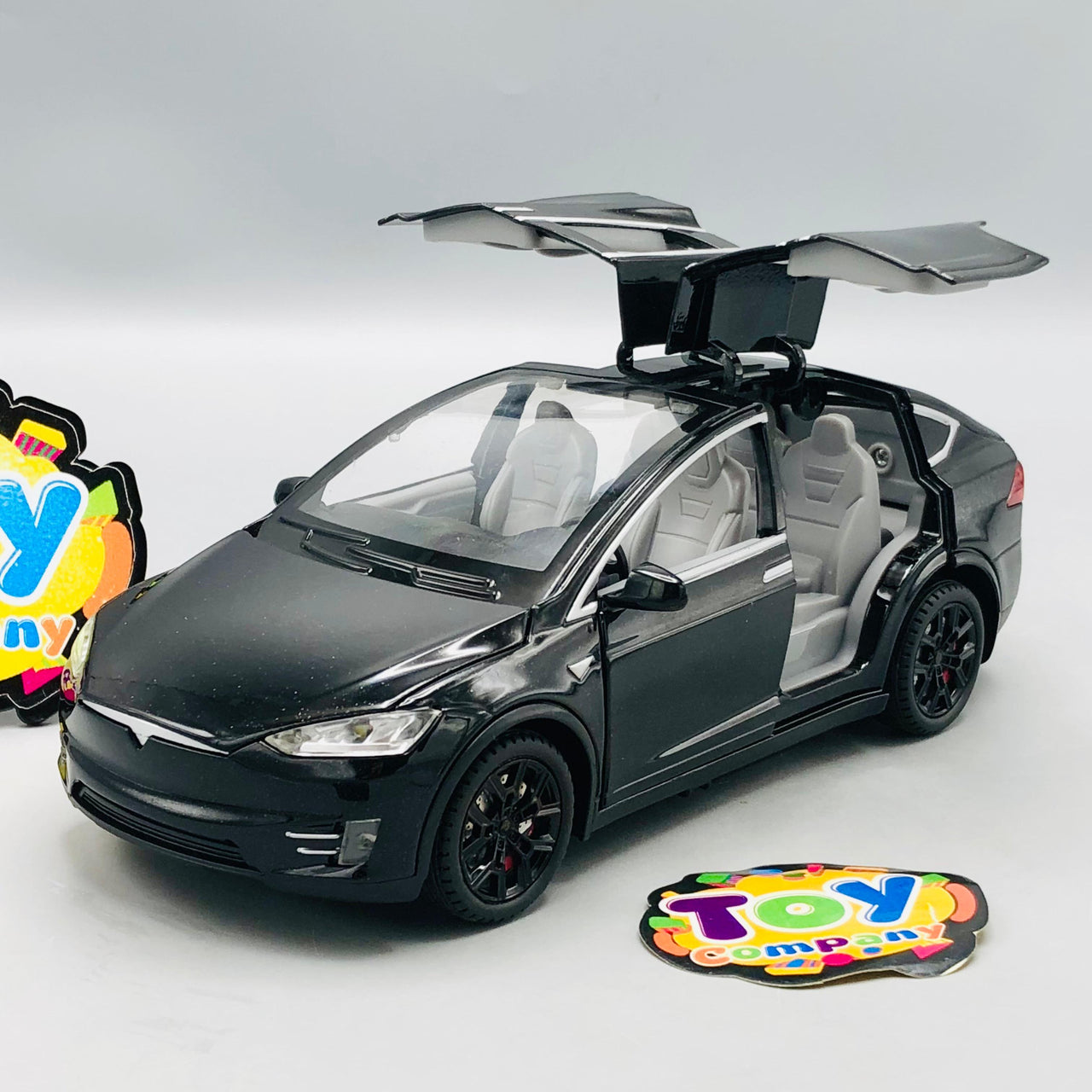 1:22 RC Diecast Tesla X Model Car With Smoke