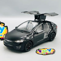 1:22 RC Diecast Tesla X Model Car With Smoke