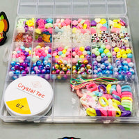DIY Multi-Color Beads Set With Storage Box - Assortment
