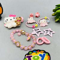 10Pcs Hello Kitty Girls Hair Accessories Set