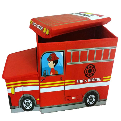 Kids Foldable Storage Box - Fire & Rescue Design