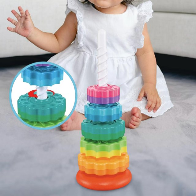 Montessori Rainbow Stacking Tower
