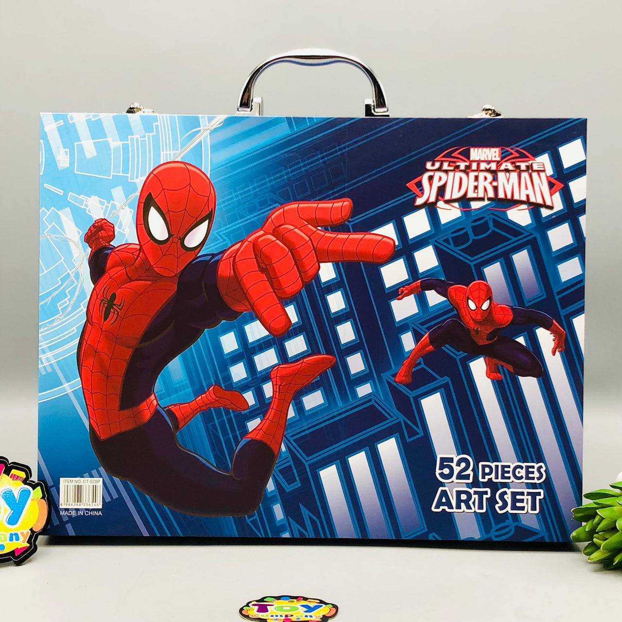 52Pcs Premium Spiderman Themed Kids Painting Kit Briefcase
