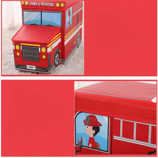 Kids Foldable Storage Box - Fire & Rescue Design