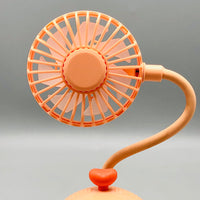 Rechargeable Cartoon Design Flexible Lamp Fan - Assortment