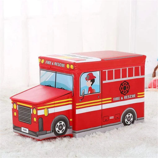 Kids Foldable Storage Box - Fire & Rescue Design