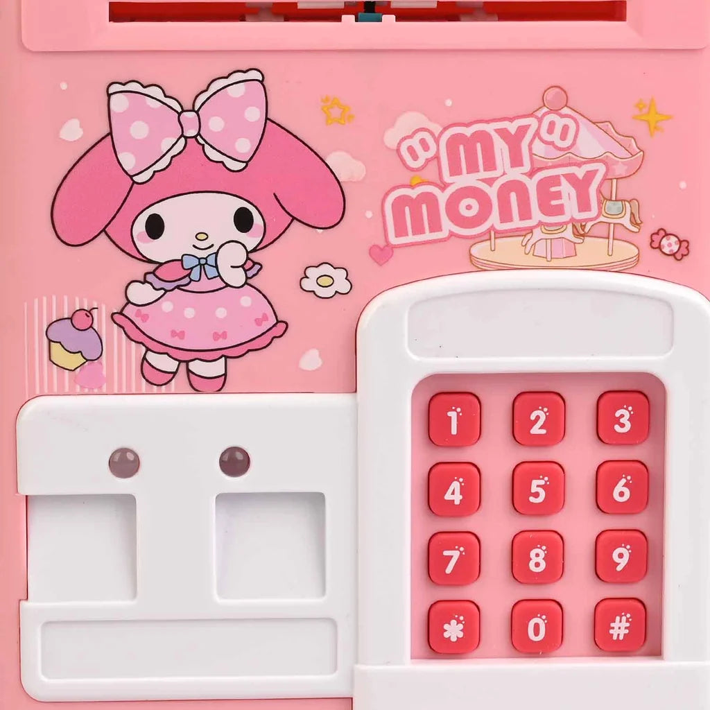 Melody Themed Fingerprint & Swipe Card Unlock Piggy Bank 