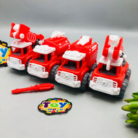 4Pcs DIY Fire Fighting Screw Vehicles