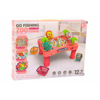 Electric Rotation Musical Zoo Fishing Game - Pink