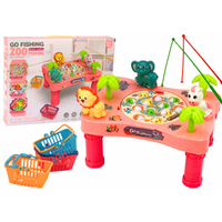 Electric Rotation Musical Zoo Fishing Game - Pink