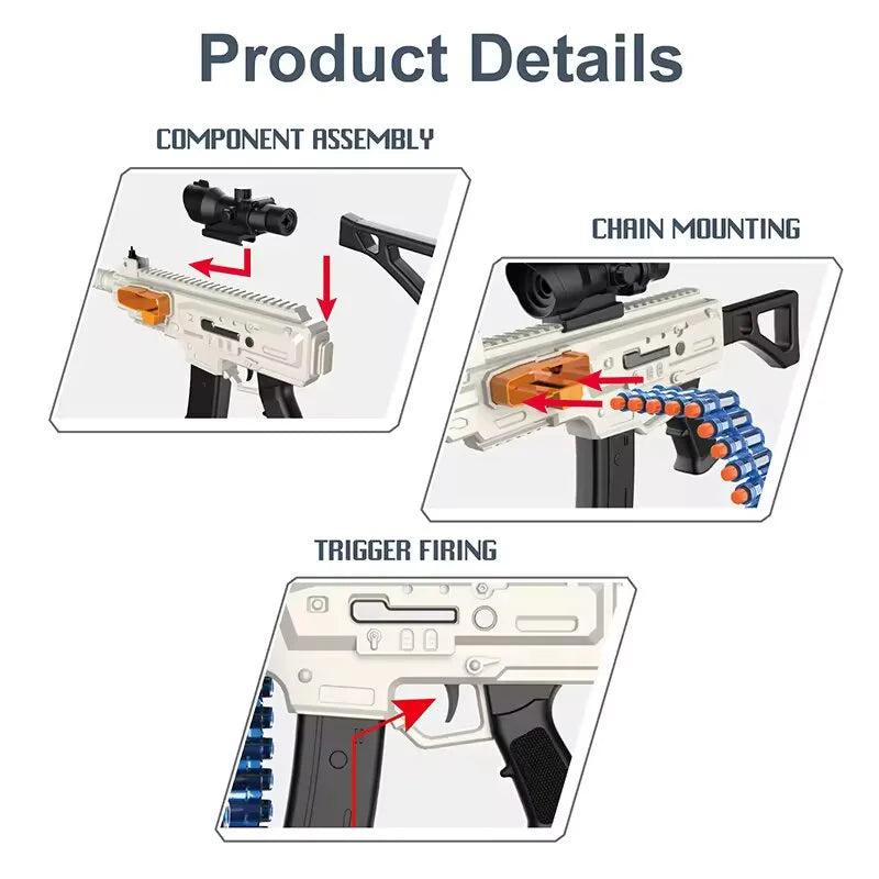 Electric Rechargeable AK47 Soft Bullet Gun