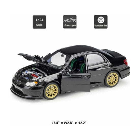 1:24 Welly Diecast Subaru Impreza WRX STI Model Car