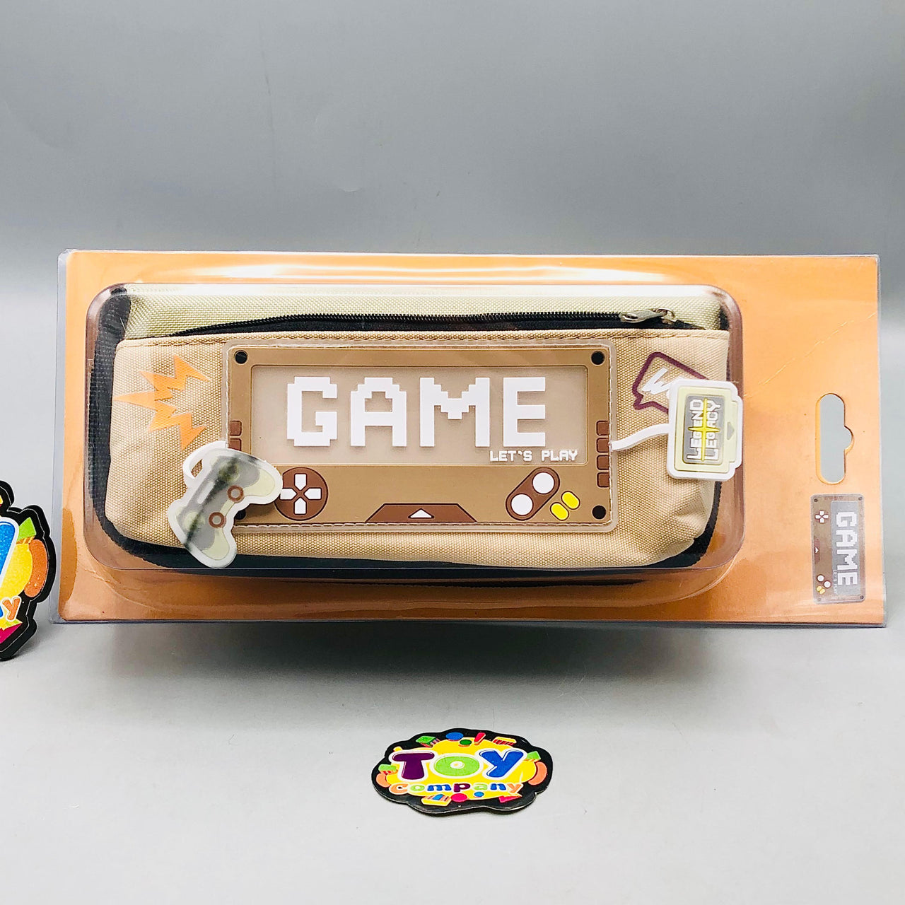 Premium Game Themed Kids Pencil Pouch - Beige