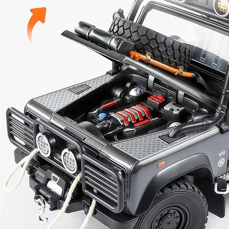 1:24 Diecast Land Rover Defender 110 Off-Road Model