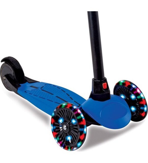 3 Wheels Dragon Scooter with Lights - Blue