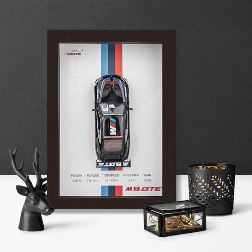 1:32 Diecast BMW M8 GTE Model 3D Photo Frame