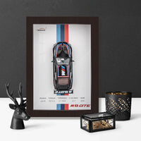 1:32 Diecast BMW M8 GTE Model 3D Photo Frame
