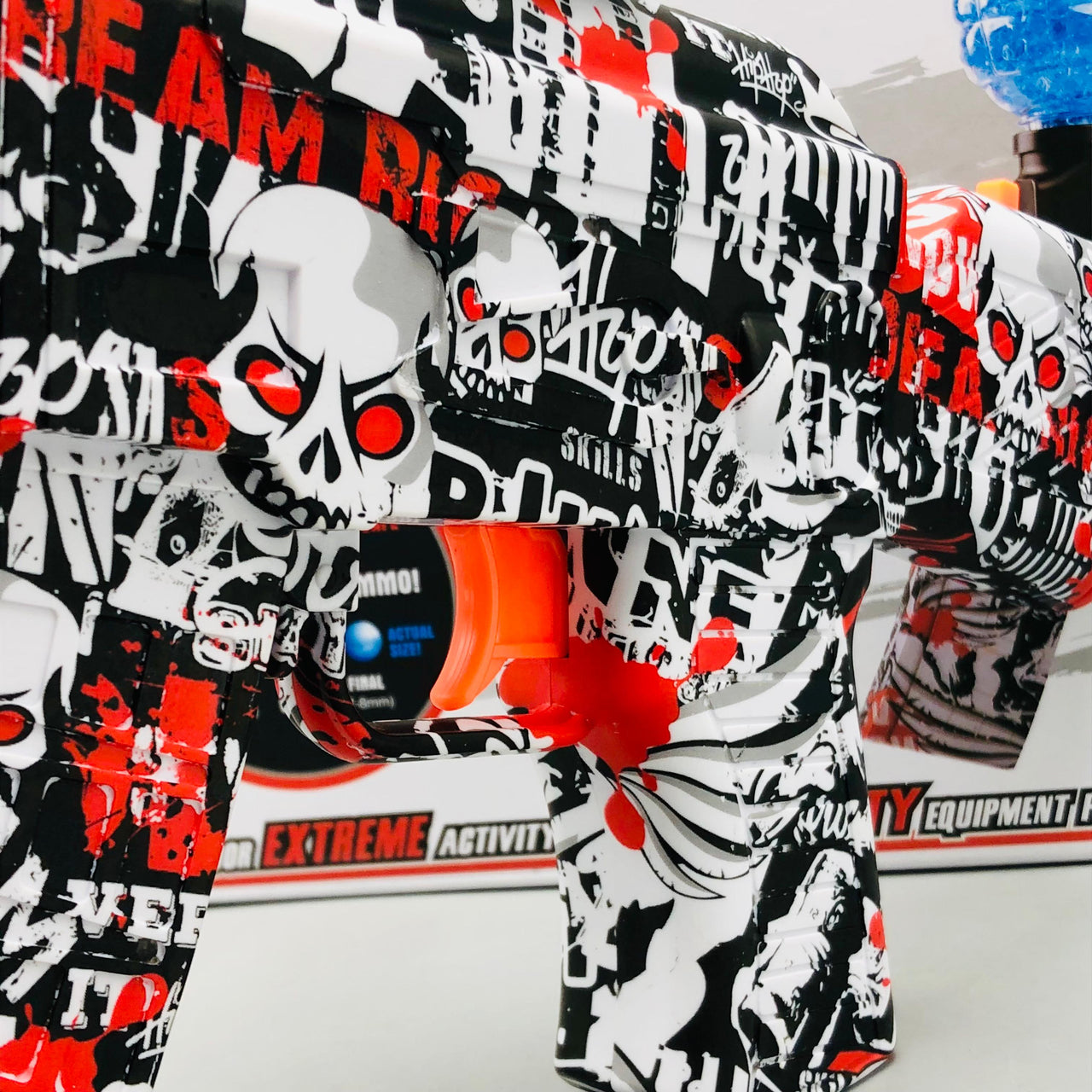 Rechargeable Gel Blaster Shooting Gun With Googles - Red