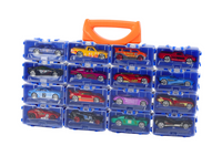 16Pcs Mini Diecast Inertial Cars With Display Racks