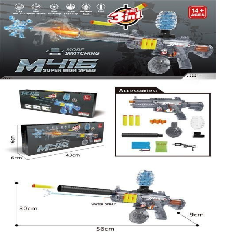 M416 Rechargeable Soft Bullet & Gel Blaster Shooting Gun