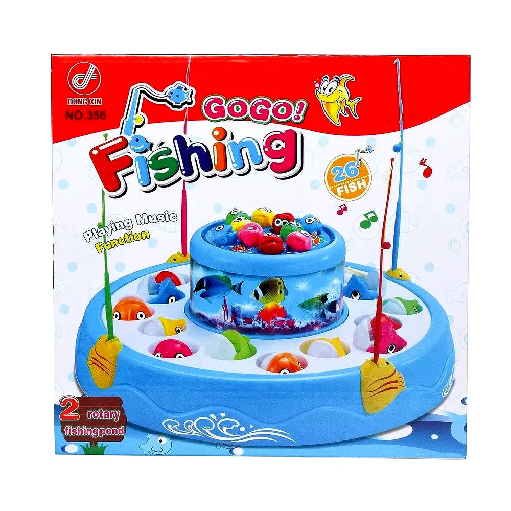 Electric Musical Two Pond Rotation Fishing Game