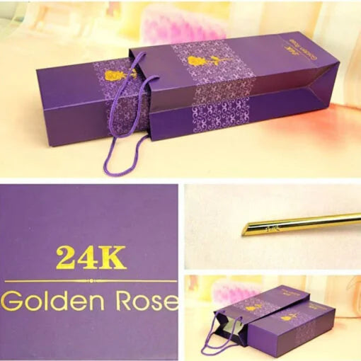 Gold Dipped Real Rose With Luxury Gift Box