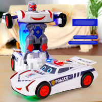 Electronic Deformation Police Car With Light & Sound