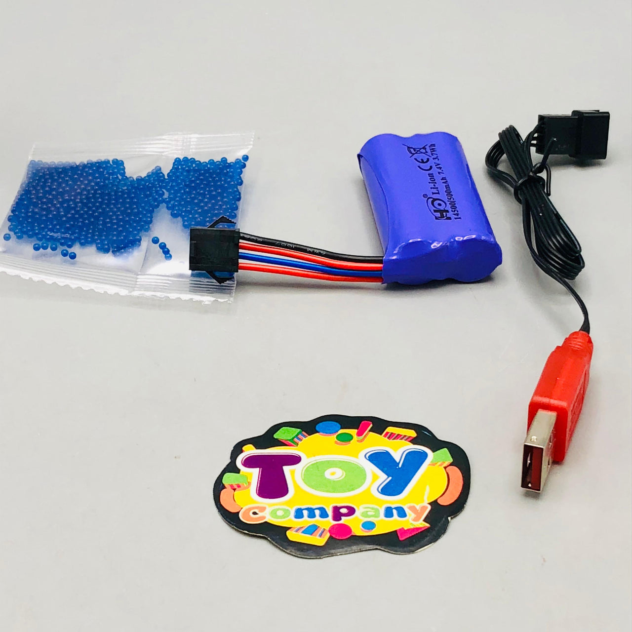 Rechargeable Gel Blaster Shooting Gun With Googles - Blue