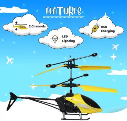 Infrared Induction Flying Helicopter With USB Cable