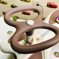 Kids Butterfly Ride-on Auto Walker Twist Car - Coffee