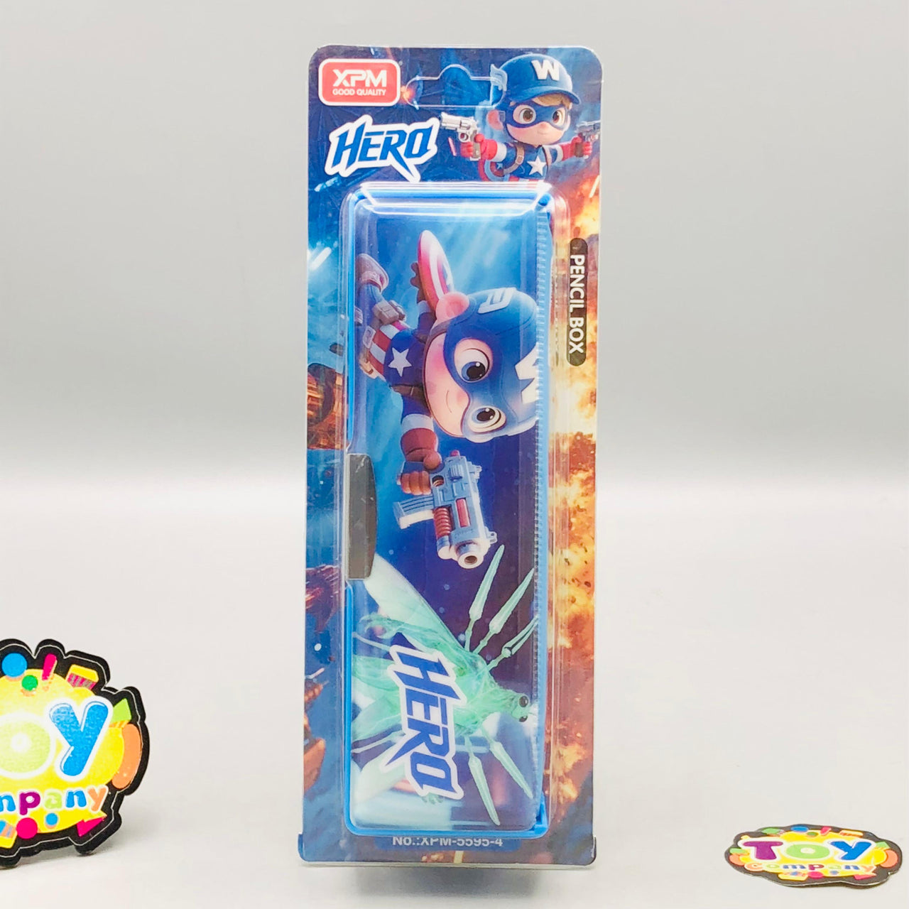 Mini Hero Themed Double-Sided Geometry Box - Blue