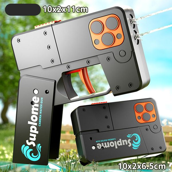 Manual Mini Foldable Iphone Water Gun Toy