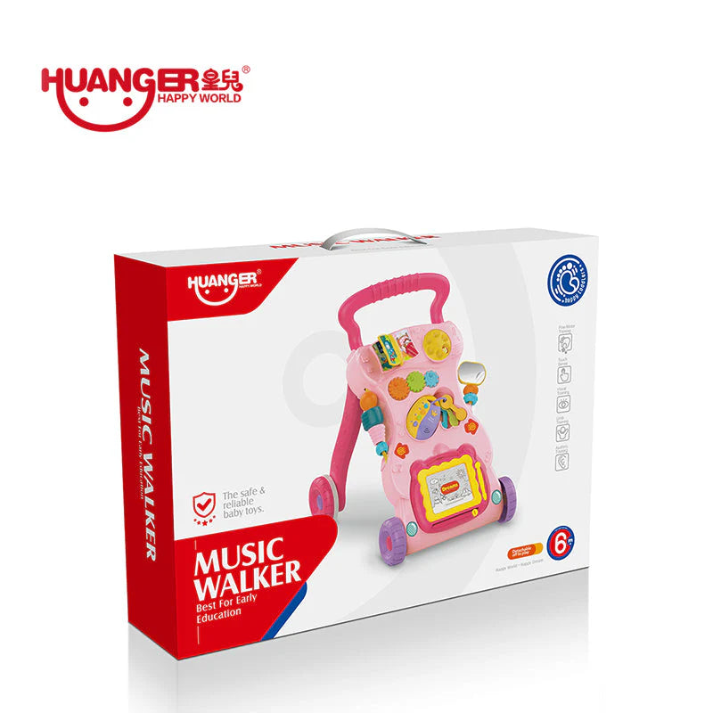 Huanger Baby Musical Activity Walker - Pink