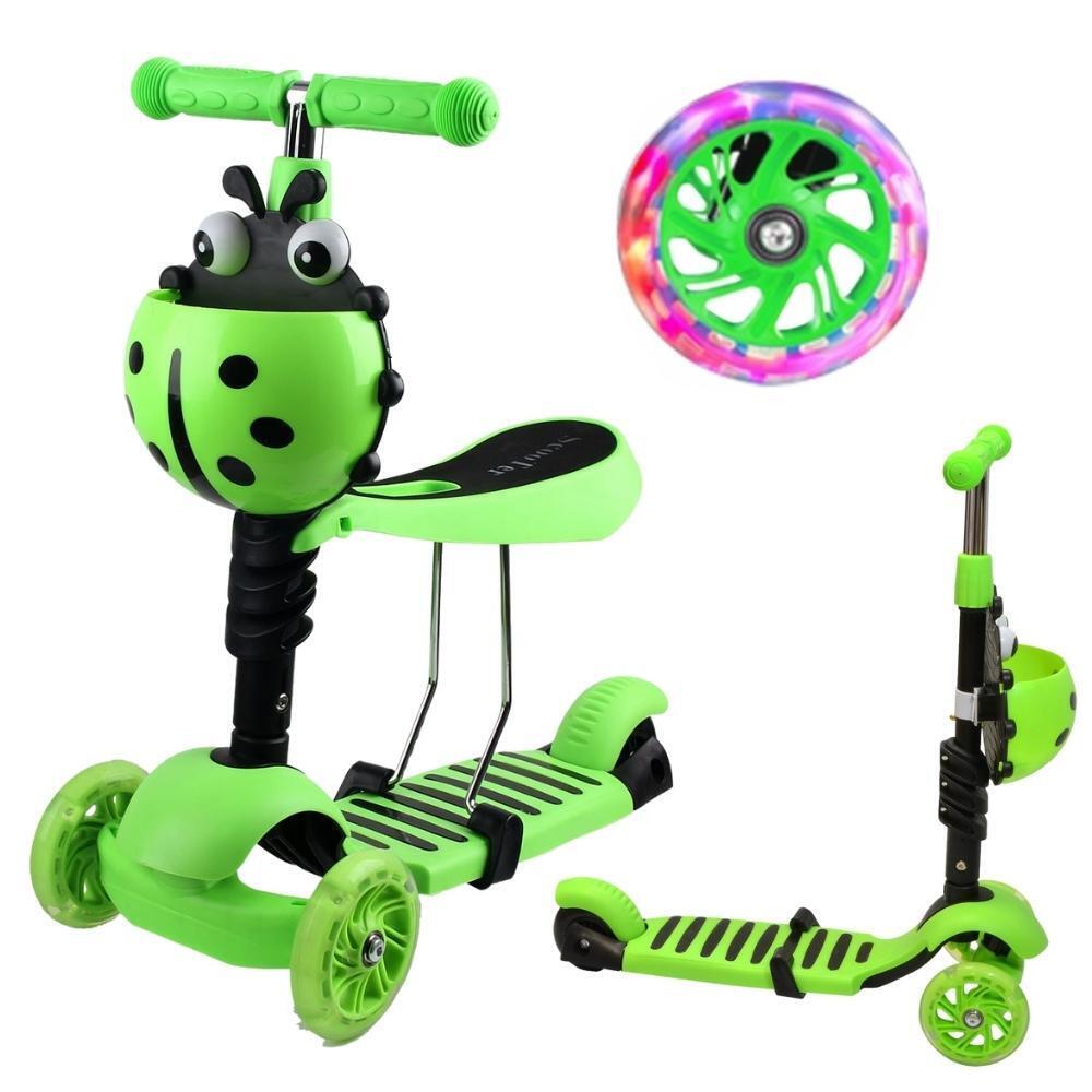Adjustable Height Balance Scooter - Green