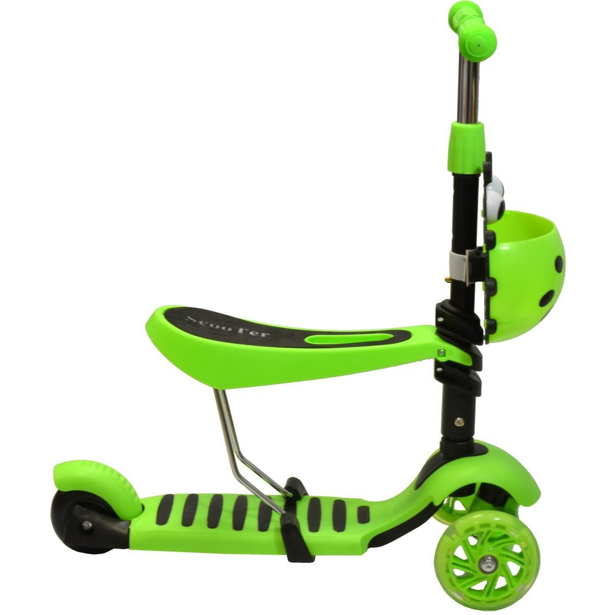 Adjustable Height Balance Scooter - Green