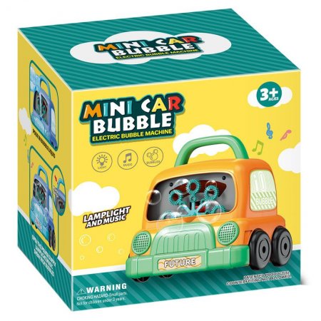 Electric Mini Car Automatic Colorful Bubble Machine